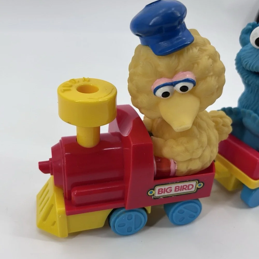 Vintage Big Bird's Wind Up Train Sesame‎ Street Tyco  Bert Cookie Monster 90s - Picture 2 of 7